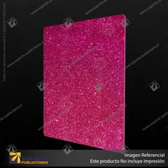 ACRILICO GLITTER PINK NOVO 3MM - 150X200 - 110966320 - GLITTER PINK 150X200X3MM