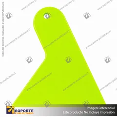 ESPATULA PLASTICA TRIANGULAR AMARILLA 9.5CM X 11.5CM - DEFAULT TITLE