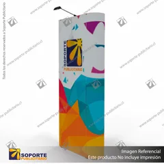 PANEL ARAÑA PAI RECTO DOBLE GRAFICA 1 CUERPO (75*230 CMS) +CARRO BASICO +LAMINAS PAI +FOCOS HALOGENO