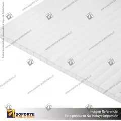 POLICARBONATO ALVEOLAR BLANCO 8 MM - 2.10 X 5.9 MT