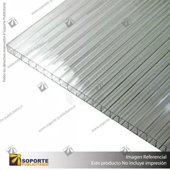 POLICARBONATO ALVEOLAR CLEAR 10 MM - 2.10 X 5.9 MT