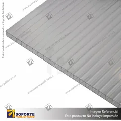 POLICARBONATO ALVEOLAR GRIS METALIZADO 6 MM - 2.10 X 2.95 MT