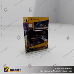 TARJETERO EN PORTA GRAFICA ACRILICO A6 (10.5*14.8 CMS) FORMATO T VERTICAL 1.5 MM