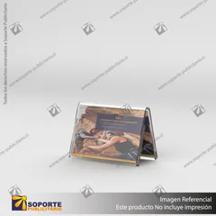 PORTA GRAFICA ACRILICO A6 (10.5*14.8 CMS) FORMATO A HORIZONTAL 1.5 MM