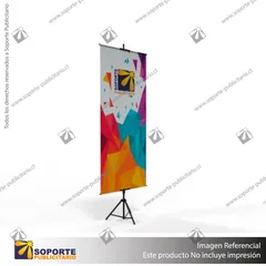 PORTA PENDON ATRIL TRIPODE PRO COLOR NEGRO MEDIDA AJUSTABLE 1.30 A 2.2 MTS (C20)