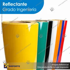 REFLECTANTE GRADO INGENIERIA SOPORTE PUBLICITARIO - NEGRO REFLECTANTE - 124 CMS - ROLLO DE 45.7 MTS