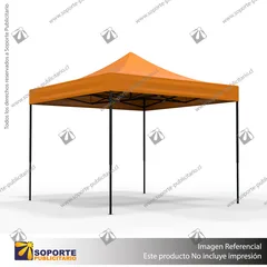 TOLDO PUBLICITARIO 3*3 MTS COLOR NARANJA