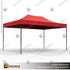 TOLDO PUBLICITARIO 3*4.5 MTS COLOR ROJO
