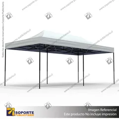 TOLDO PUBLICITARIO 3*6 MTS COLOR BLANCO