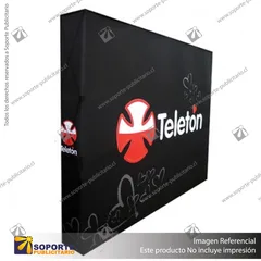 PANEL ARAÑA TEXTIL RECTO DOBLE GRAFICA 6 CUERPOS (450*230 CMS)