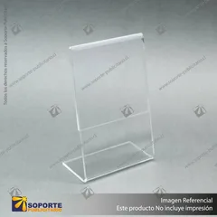 PORTA PRECIO ACRILICO CON SOPORTE 88126 MM