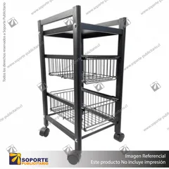 REPISERO METALICO MOVIL 3 NIVELES