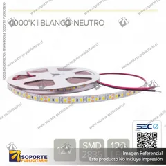 CINTA LED 9.6W 12V 120L NEUTRO (ROLLO 5 MTS)