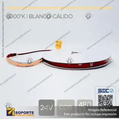 CINTA LED COB SIN DEMARCACION 11W 24V CALIDO (ROLLO 5 MTS)