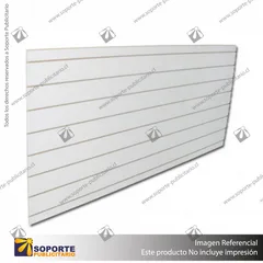 PANEL RANURADO HORIZONTAL CON 7 RANURAS