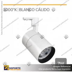 FOCO TRACK LIGHT MONOFASICO BLANCO BREMEN 7W LUZ CALIDA