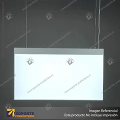 PANEL MENU SLIM BOX PLATEADO DOBLE CARA COLGANTE PIOLAS (600X350)