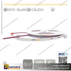 CINTA LED 14.4W 24V 60L CALIDO (ROLLO 10 MTS)