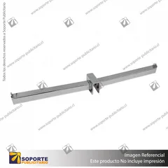 DUPLO BARRA NACIONAL SIMETRICO 20 CM CROMADO