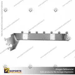 BRAZO A RIEL NOVA 30 CM CASCADA 7 BOLAS CROMADO