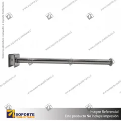 BRAZO A BARRA AMERICANA 30 CM TUBULAR CROMADO NEGRO MATE