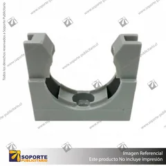 ABRAZADERA PARA TUBO GRIS 16 MM