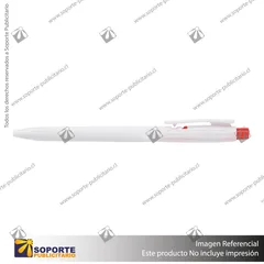 BOLIGRAFO NOLAN/BLANCO/ROJO