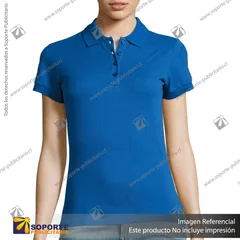 POLERA CON CUELLO PASSION/MEDIUM/AZULINO