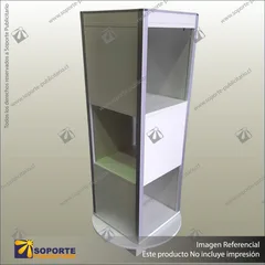 ROTATING OPEN DISPLAY TOWER BOX