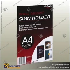 ACRYLIC SIGN HOLDER - WALL MOUNTED