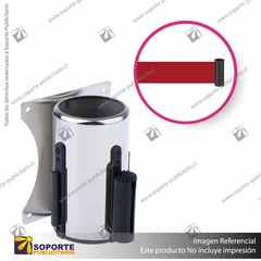 SISTEMA MURO A MURO CARCASA ACERO INOX. CINTA 5 MTS. ROJA