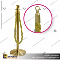 SEPARADOR DE FILAS CORONA DORADA CON CORDON DORADO