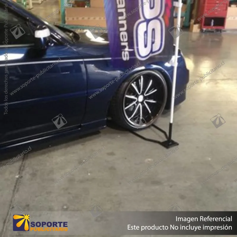 BASE PRO PARA AUTO (57 CMS) BANDERA PUBLICITARIA (C10)