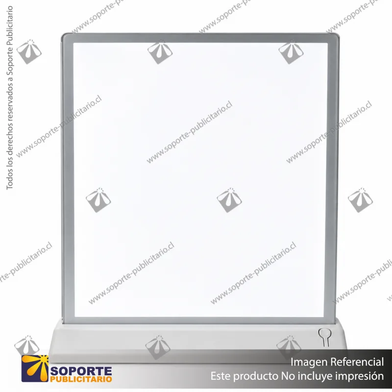 CAJA DE LUZ DOBLE CARA FORMATO A3 (31,2X42,7 CMS) - PLATEADO