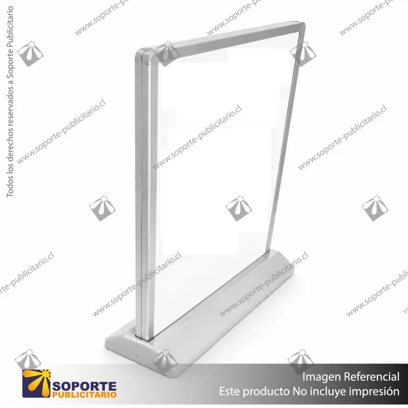 CAJA DE LUZ DOBLE CARA FORMATO A4 (22,5X30,4 CMS) - PLATEADO