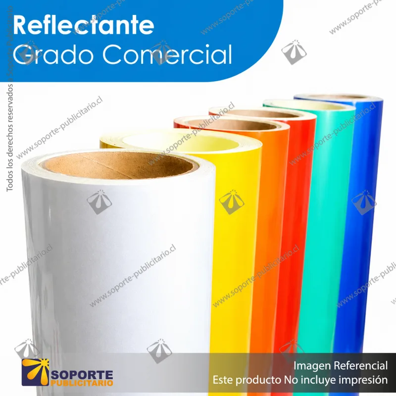 REFLECTANTE GRADO COMERCIAL SOPORTE PUBLICITARIO - AZUL REFLECTANTE - 124 CMS - ROLLO DE 45.7 MTS