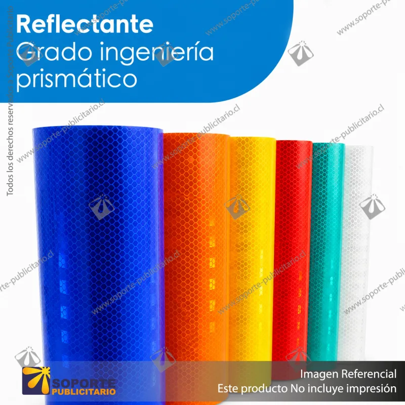 REFLECTANTE GRADO INGENIERIA PRISMATICO SOPORTE PUBLICITARIO - VERDE REFLECTANTE - 61 CMS - ROLLO DE