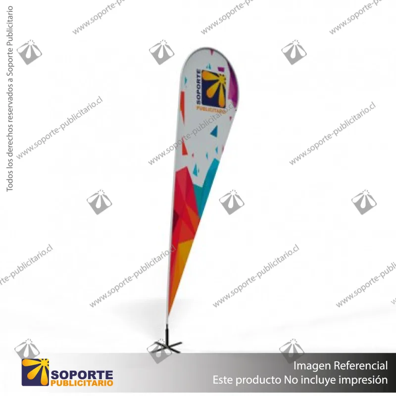 MASTIL CURVO VELA PRO 320*80 CMS (340 CMS) PARA BANDERA PUBLICITARIA (C30)