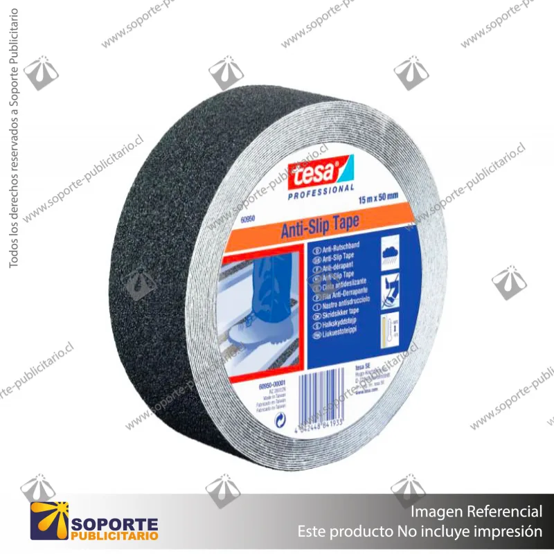 CINTA ANTIDESLIZANTE PROFESIONAL NEGRA 50MM X 15MTS TESA