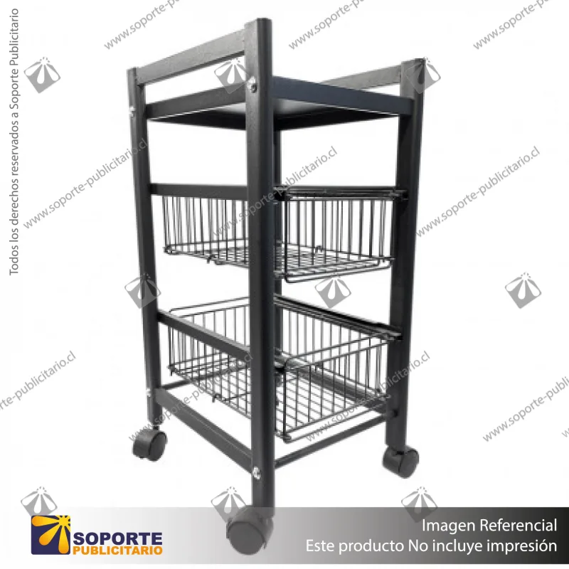 REPISERO METALICO MOVIL 3 NIVELES