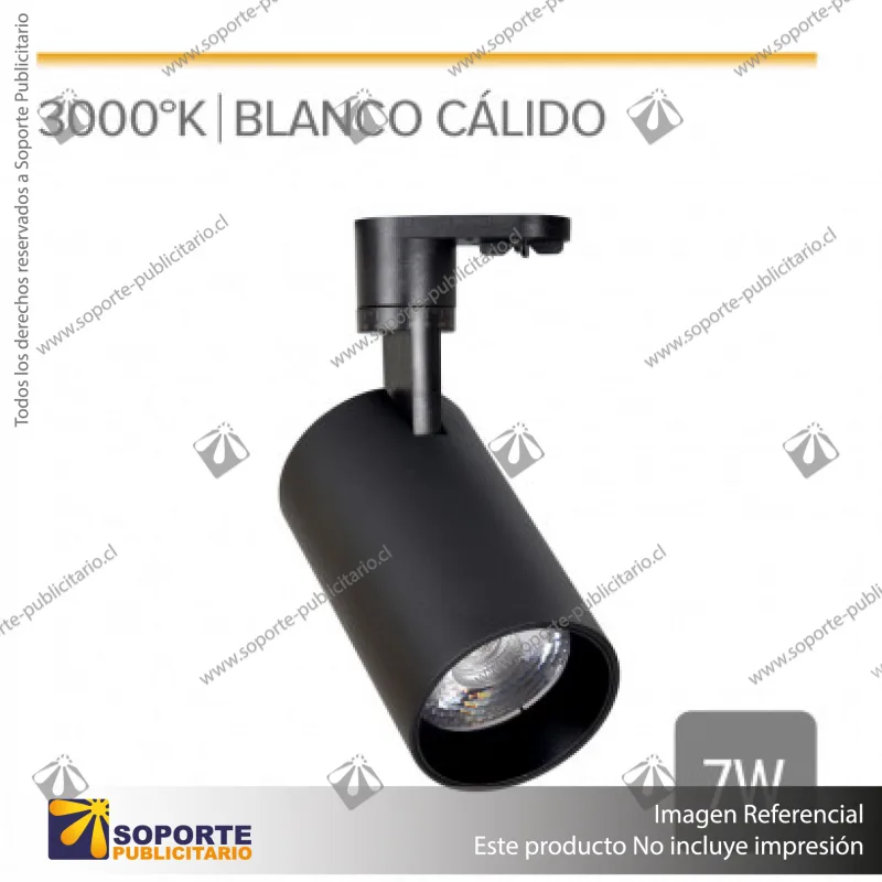 FOCO TRACK LIGHT BREMEN 7W NEGRO