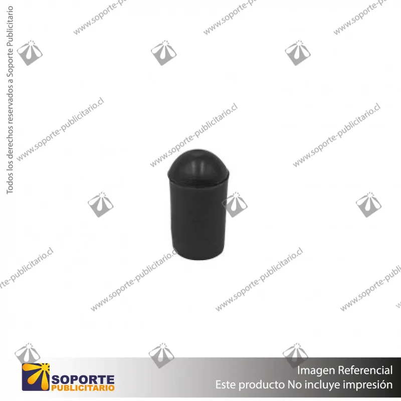 PUNTERA DE GOMA PARA GANCHERA 6 MM NEGRA