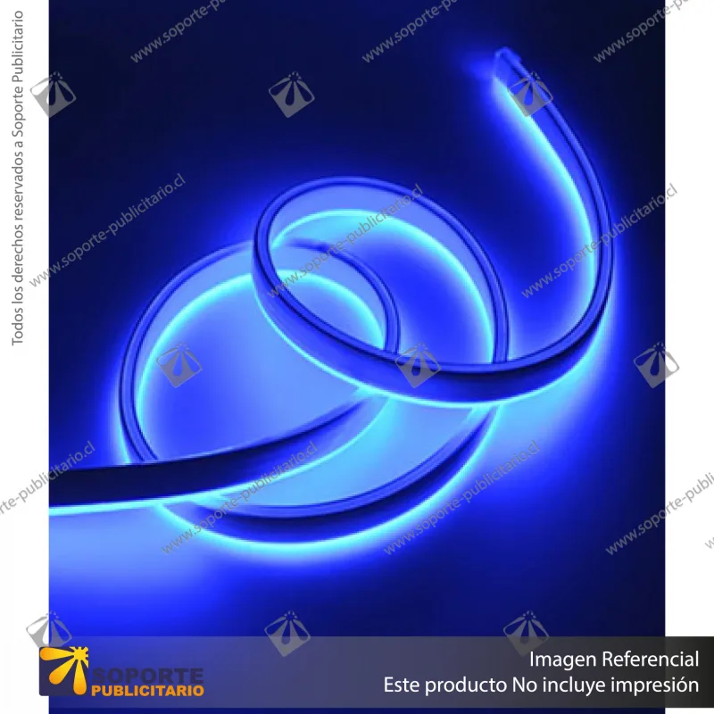 NEON FLEXIBLE 16X8 MM AZUL 5 MTS