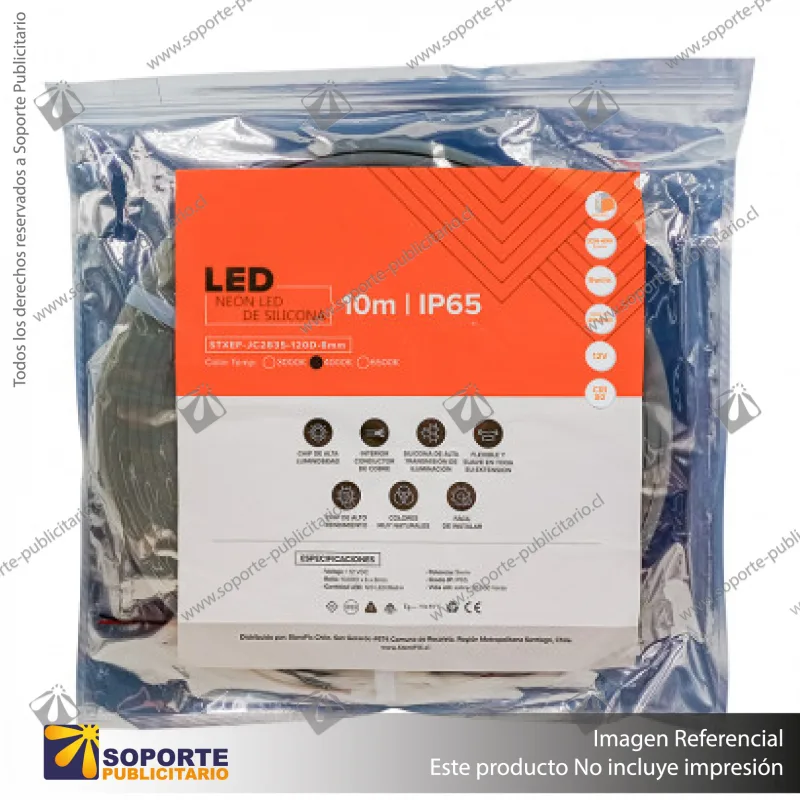 NEON LED FLEXIBLE 12V 10MTS NEUTRO