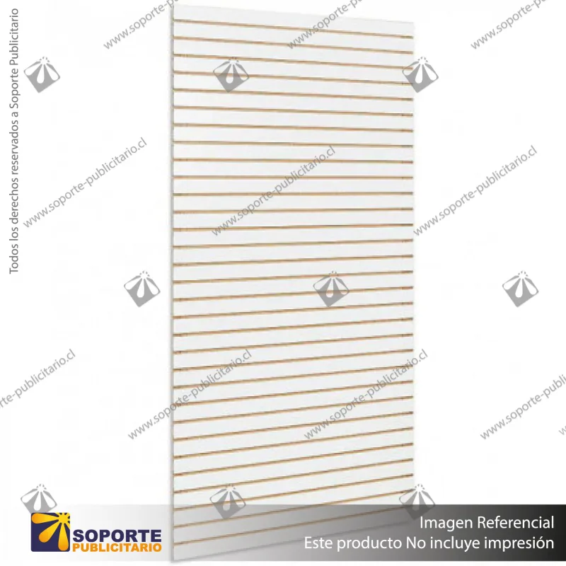 PANEL RANURADO VERTICAL CON 31 RANURAS