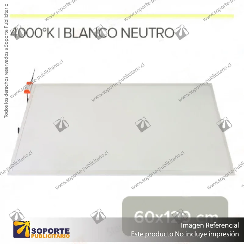 PANEL LED RECTANGULAR 60X120 CM 4000K