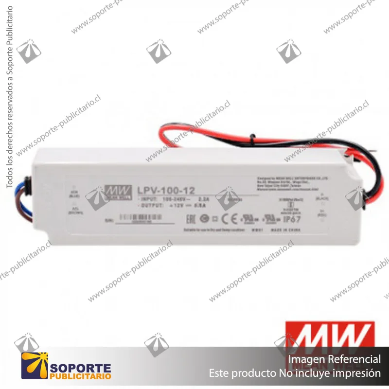 FUENTE DE PODER 100W 12V LPV