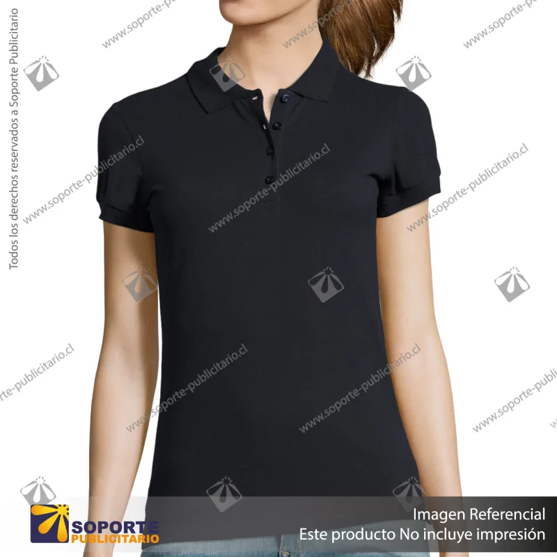 POLERA CON CUELLO PASSION/M/AZUL