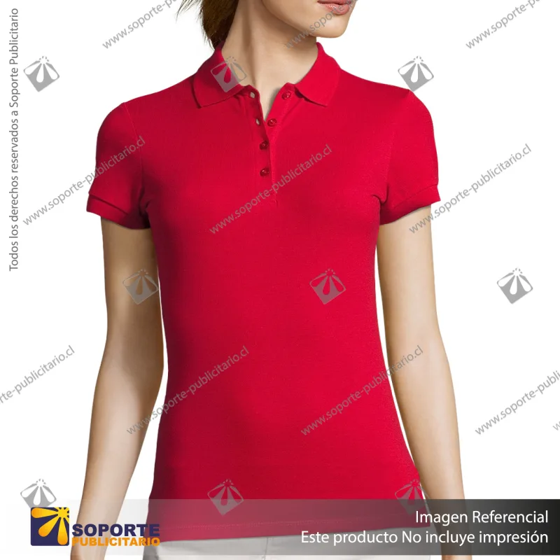 POLERA CON CUELLO PASSION/XL/ROJO