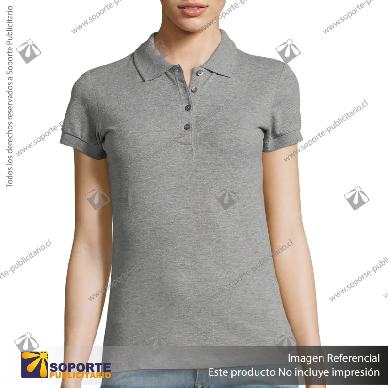 POLERA CON CUELLO PASSION/S/GRIS CLARO
